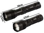 Linterna táctica bailong strong led pm10-tg zoom