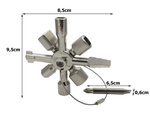 Llave eléctrica universal para armarios 10en1