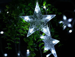 Luces guirnalda estrellas luz cortina 138 led