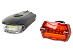 Luces led bicicleta cob 5w luces delanteras traseras