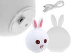 Luz nocturna led infantil rabbit touch rgb