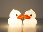 Luz nocturna led para niños rgb duck touch