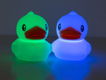 Luz nocturna led para niños rgb duck touch