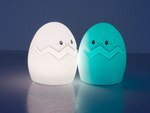 Luz nocturna led para niños rgb egg touch