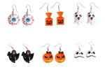 Pendientes de halloween fiesta de halloween fantasma calabaza ojo de caramelo