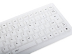 Silicona goma teclado blanco usb silencioso