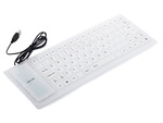 Silicona goma teclado blanco usb silencioso