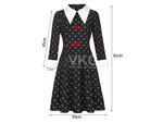 Vestido miercoles disfraz addams niños halloween disfraz 135